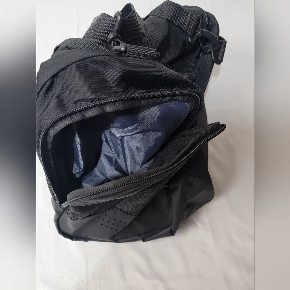 Adidas Defender IV Small Unisex Duffel Bag Black With White Logo New